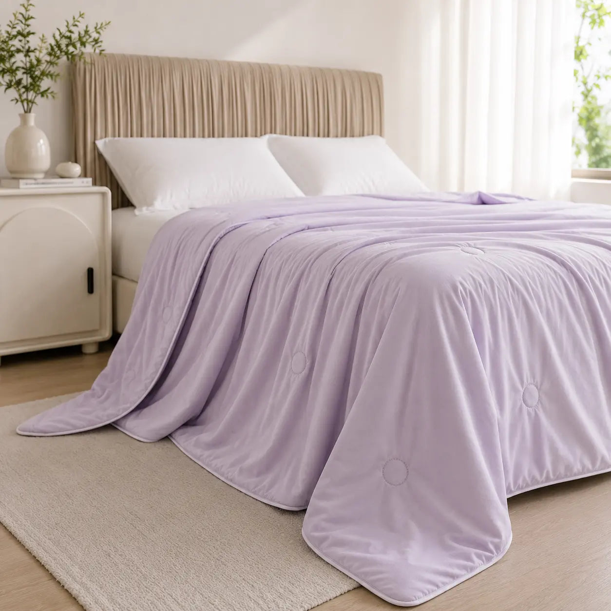 Somvelle™ Cooling Breeze Quilt – Lightweight Summer Cooling Comforter for Hot Sleepers